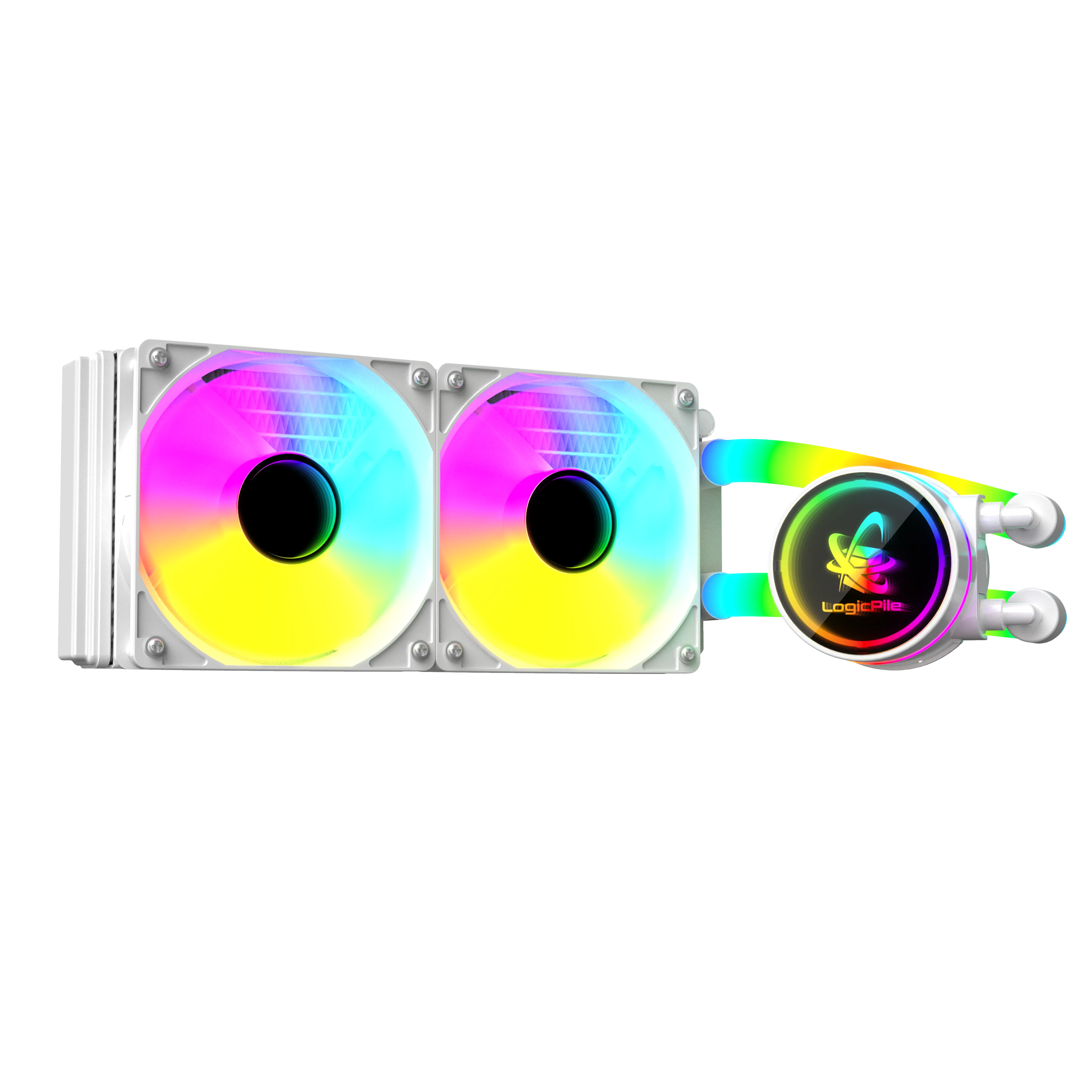 LP Gaming Rainbow Watercooler White 240mm 350W TDP