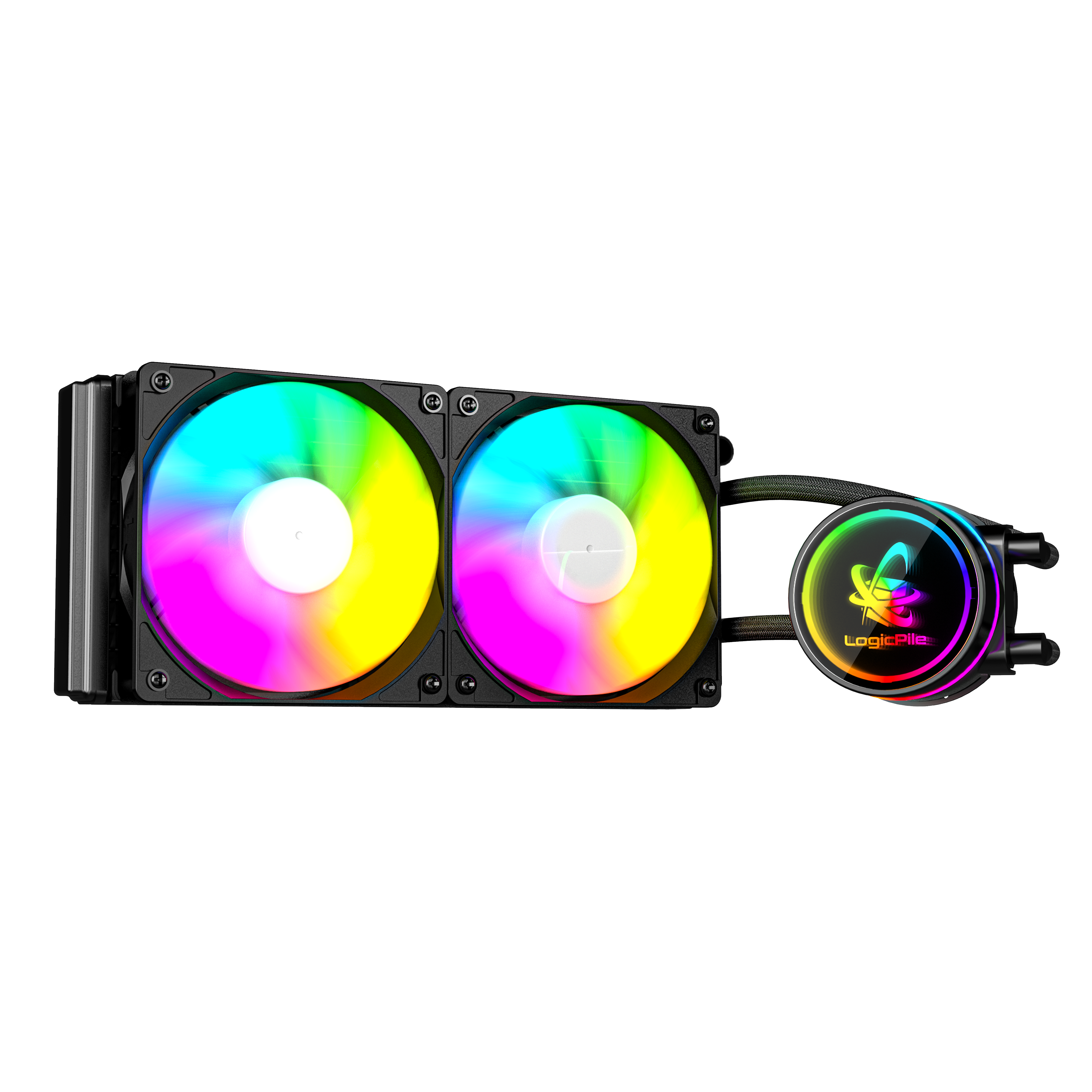 LP Gaming RGB Watercooler Black 240mm 350W TDP