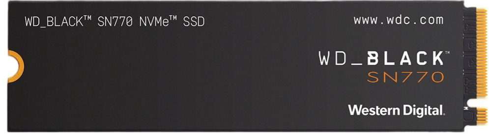 Western Digital WD_BLACK SN770 NVMe SSD 1TB, M.2 2280 / M-Key / PCIe 4.0 x4 Western Digital WD_BLACK SN770 NVMe SSD 1TB, M.2 2280 / M-Key / PCIe 4.0 x4