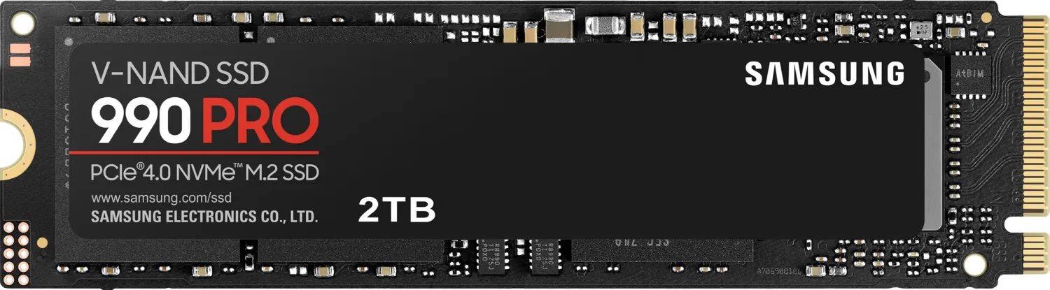 Samsung SSD 990 PRO 2TB, M.2 2280 / M-Key / PCIe 4.0 x4 Samsung SSD 990 PRO 2TB, M.2 2280 / M-Key / PCIe 4.0 x4